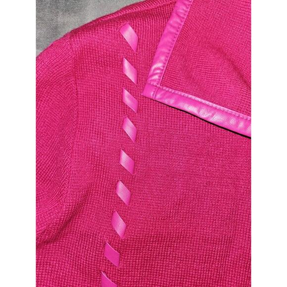NWT! Patricia Nash Sleeved Cape Clasp Sweater Shawl Jacket~ Pink Sz XS/SM $99 - Picture 13 of 13